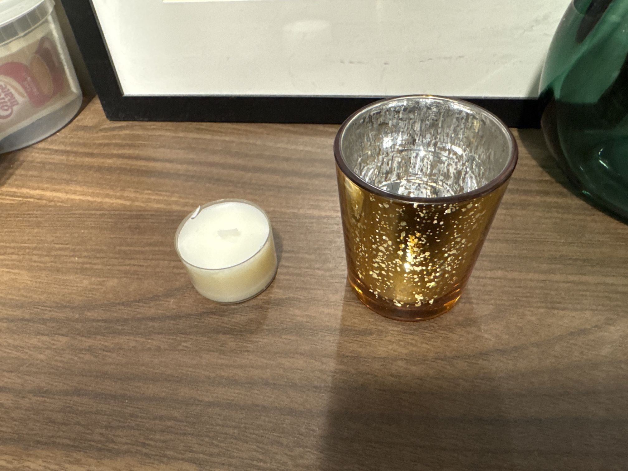 Letine Gold Votive Candle Holders
