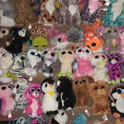 Tones Beanie boos and some beanie babies