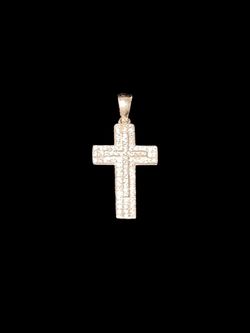 Solid .925 Moissinate Cross