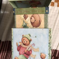 vintage cardboard nesting boxes Set Of 2