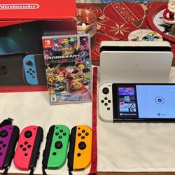 Nintendo Switch OLED and Switch V.2 (Christmas Bundle)