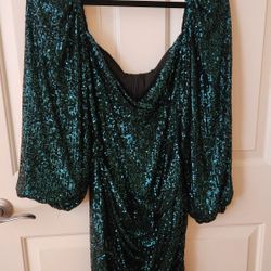 Beautiful Sequin Mini Dress-St Patrick's Day!