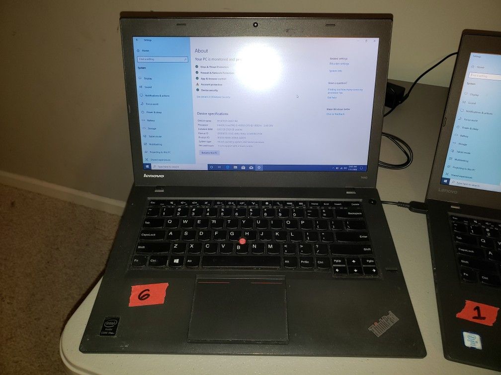 5x Lenovo Thinkpad laptop