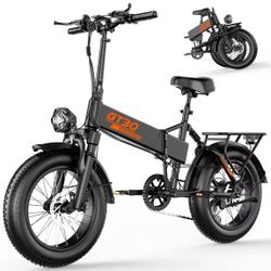 NEW GT30 Folding Fat Tire Ebike - 28 MPH - SHIMANO 7 Speed