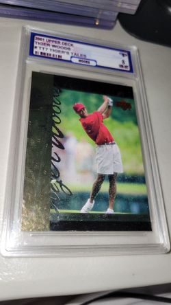 Tiger Woods graded 8 card