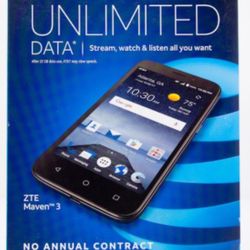 ~BRAND NEW~AT&T  ZTE Maven 3 Prepaid Smartphone~ONLY $20!~