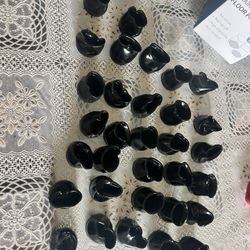 32pcs Black Chair Leg Floor Protectors