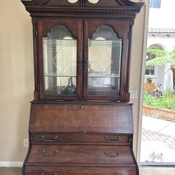 Antique Cabinet And Secretary Desk.