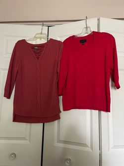 Lot of 3 Women's Knit Sweaters the size is one is Larger and two is M all three for $27 total not each