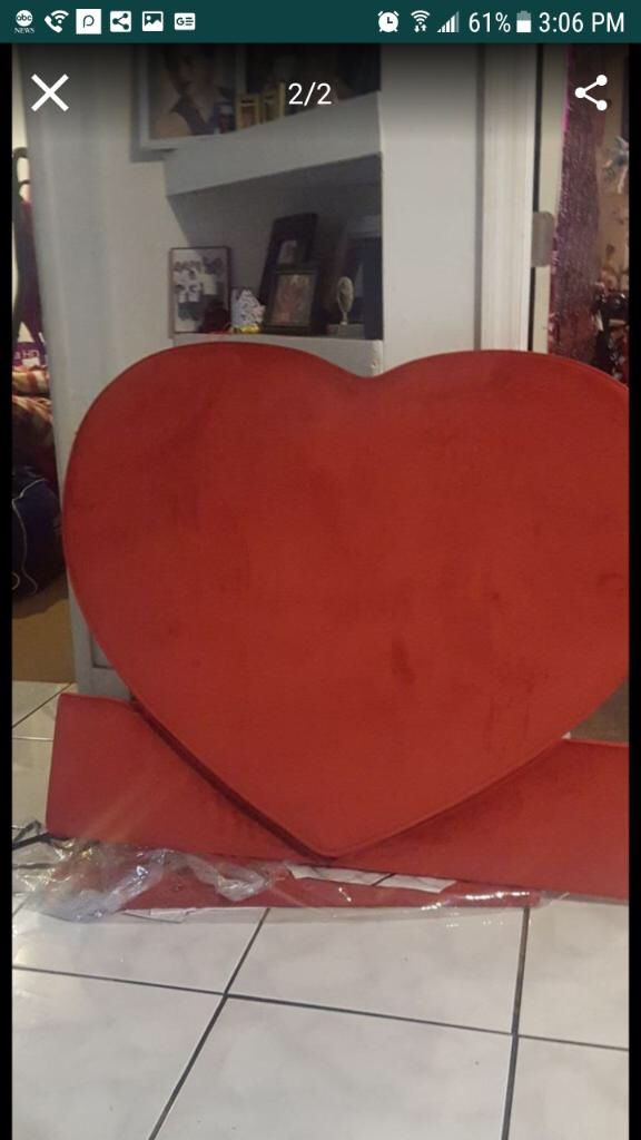 Heart Shaped Headboard For In Pembroke Park Fl Offerup Heart Shaped Headboard