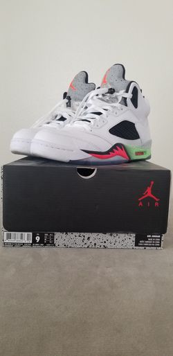 Air Jordan 5 sz 9 poison green pro stars