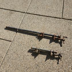 Antique Pipe Clamps Set of 2