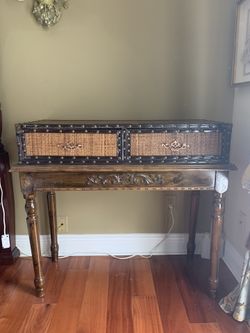 Tommy Bahamma Style Side Table With 2 Drawers
