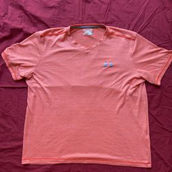 Men's Under Armour HeatGear T-Shirt Size Large Orange