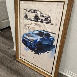 Nissan GTR Skyline Wall Art