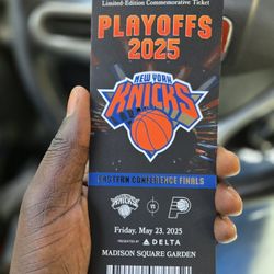 Knicks limited-edition commemorative ticket 