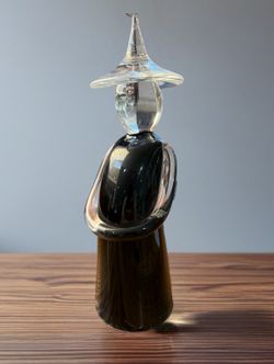 Renato Anatra Murano Art Glass Asian Sculpture 8.5”