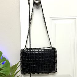 Used Zara Croc Faux Leather With Chain $40