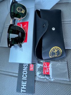 NEW Ray-Ban Clubmaster RB3016 Black/Gold G-15 – $115 OBO