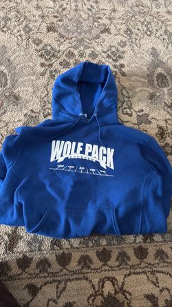 Wolf Pack Blue Graphic Pullover Hoodie