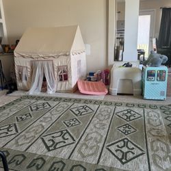 Olive Green 5x8 Rug