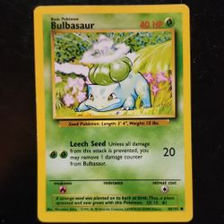 Pokémon 1999 Bulbasaur