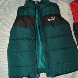 Puma colorblock puffer vest