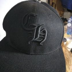 Chrome Hearts blk on blk hat/ adjustable