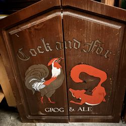 Cock and Fox Pub Dart Board