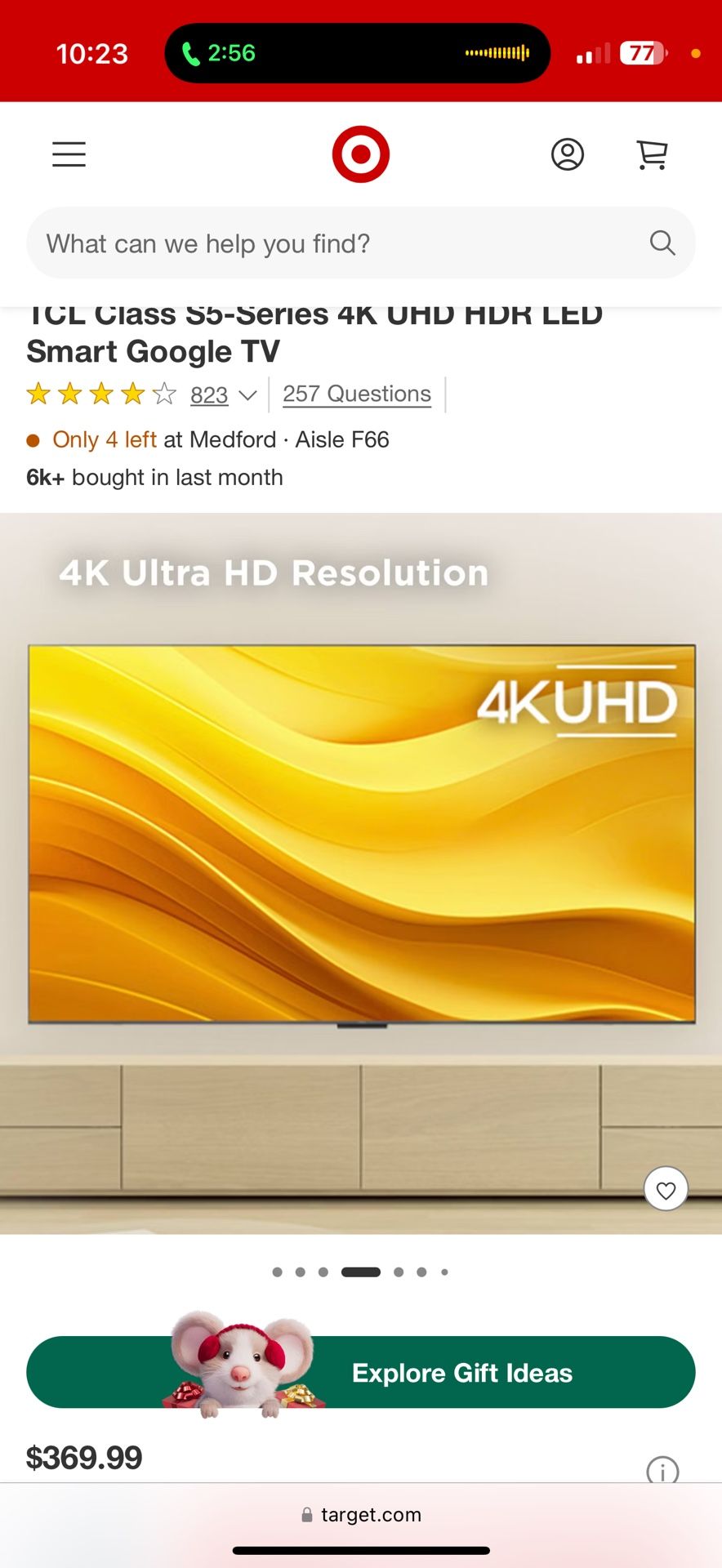 65in TCL Class S5-Series 4K UHD HDR LED Smart Google TV