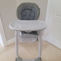 Silla de comer Chicco Progress con posiciones en muy burn estado 