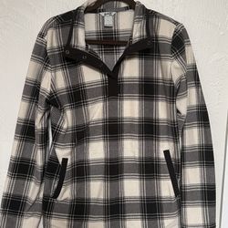 L Duluth Fleece Sweatshirt Altered