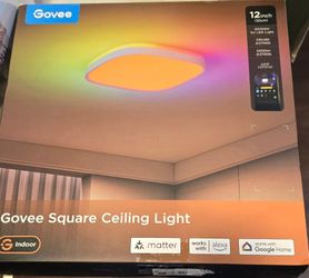 Govee Smart Ceiling Light, RGBWW and RGBIC 2400LM 12 Inch, Square 1 Pack
Works with Matter Alexa