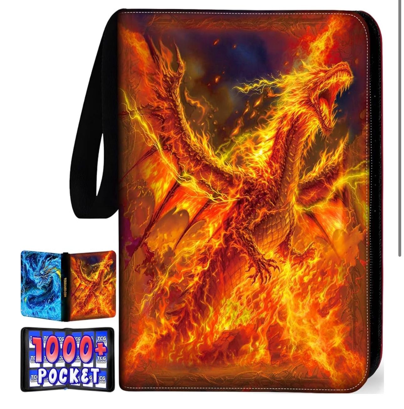 π₯ 1080-Card Fire & Ice Binder β New, Waterproof, Premium