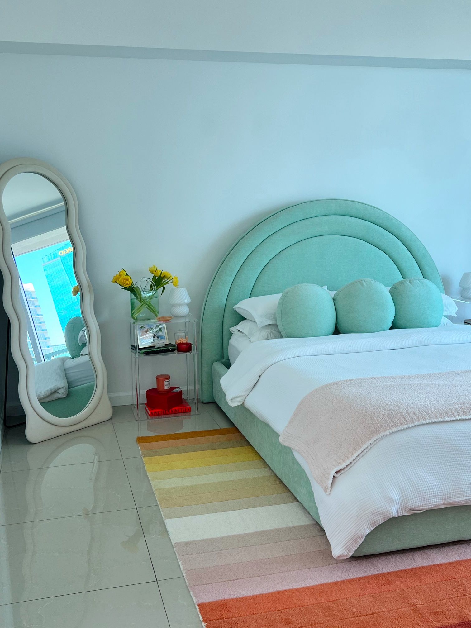 Light green Custom Bed Frame