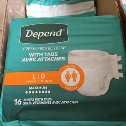 Depends Adult Diaper LARGE
