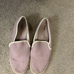 Purple Canvas Loafers 