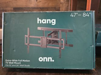 Onn Extra wide full motion TV Wall Mount. Read full listing.