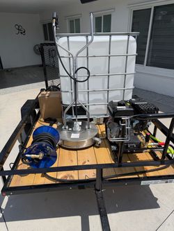 Pressure washer trailer
