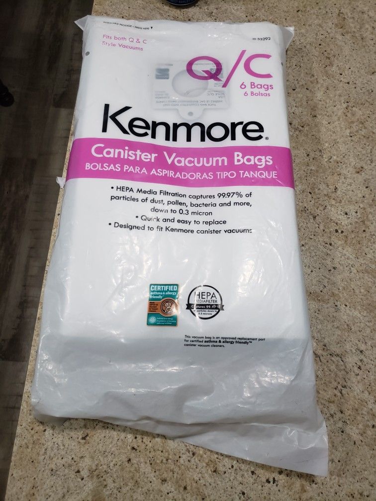 Kenmore Cannister Vacuum Bags