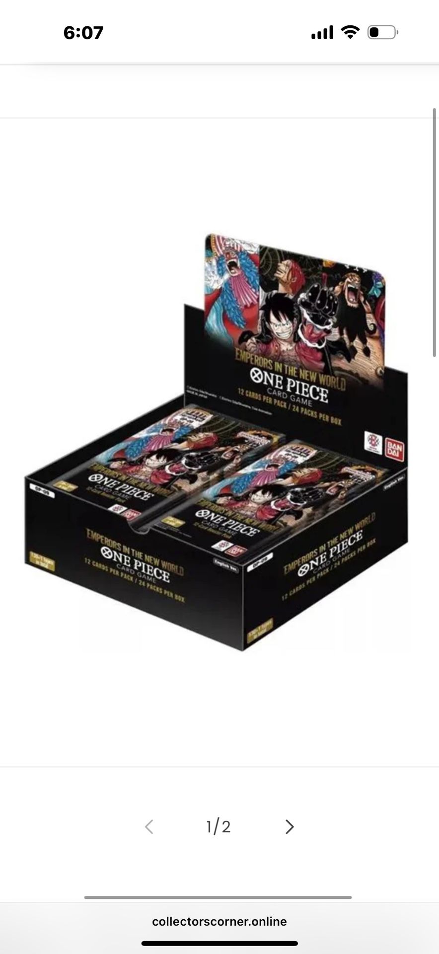 One Piece Booster Box: OP-09 Emperors Of The New World (English) **Sealed** **Negotiable**