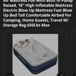 Colchón  Inflable Full Aguanta 650 Libras