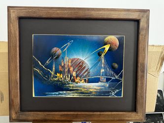 Framed paint, images, and photo