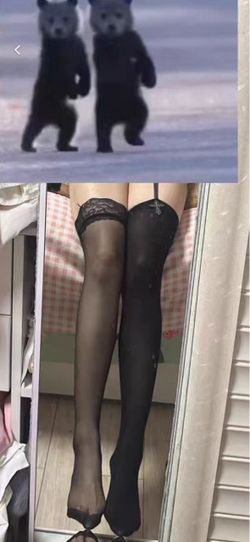 Gothic Black Thigh-High Stockings – Mismatched Lace & Cross Design