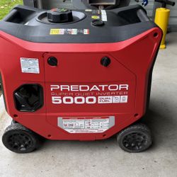 PREDATOR 5000 Watt Dual-Fuel SUPER QUIET Inverter Generator with Remote Start and CO SECURE Technology, EPA