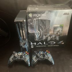 Microsoft Xbox 360 Halo 4 Limited Edition 320GB Rare Console Box Controllers