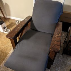 Free Recliner With Cover - Damaged Upholstery