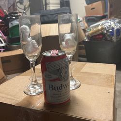 84 champagne glasses