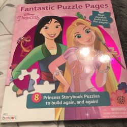 Disney Princess Puzzle Pages Book 