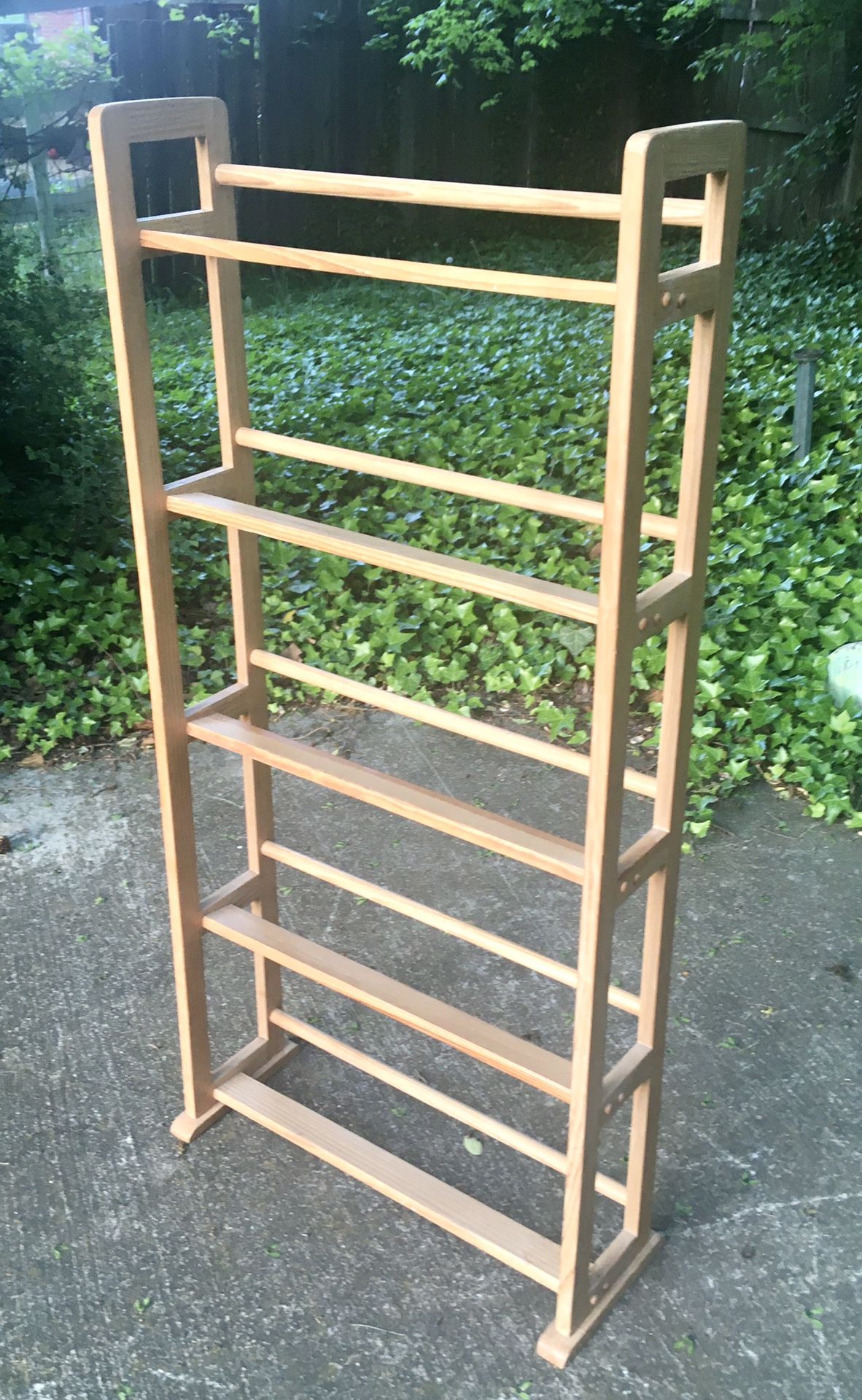 Solid Wood 5-Tier Shoe Rack Organizer Stand! 😎